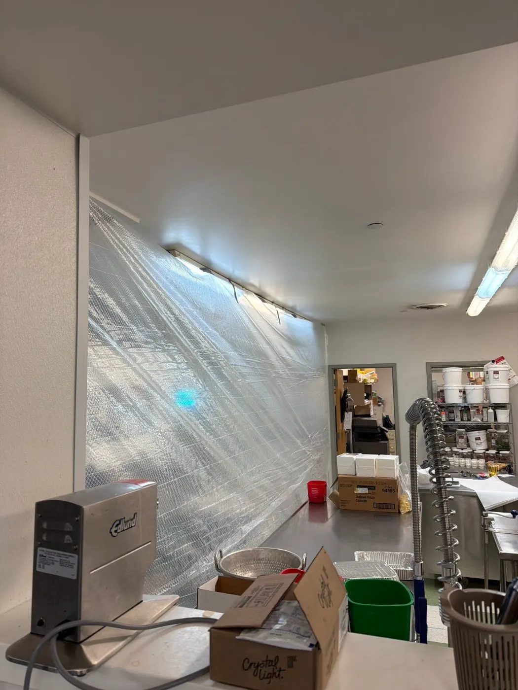 Large-scale water extraction in Castleton business space